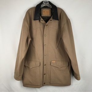 POWDER RIVER OUTFITTERS Panhandle Slim Western Wool Chore Jacket Coat XL Camel